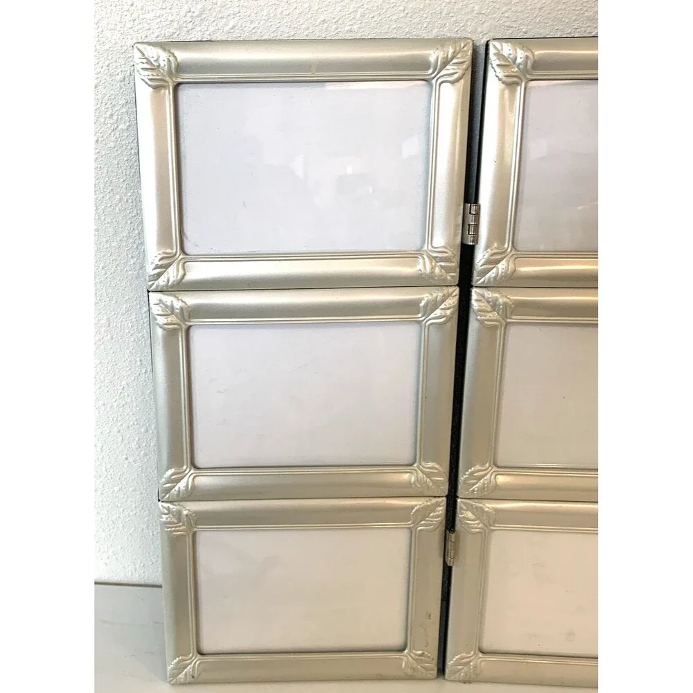 Vintage Folding Picture Frame Nine 3:x4,5